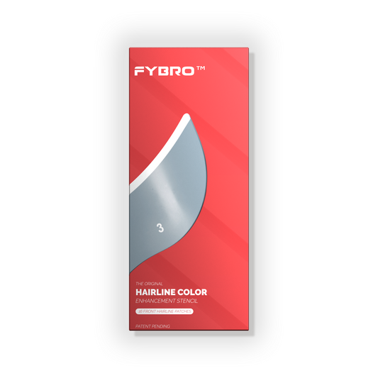 THE FYBRO™ (Stick-On Hairline Enhancement Stencil – 16 Disposable Stencils)