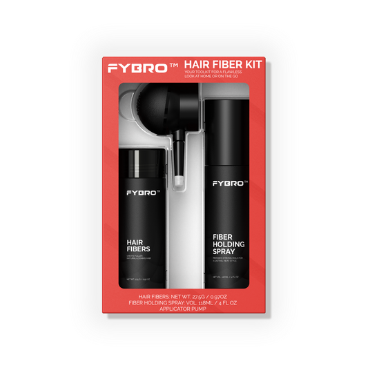 THE PRIME PACKAGE (16 Hairline Stencils, Hair Fibers, Holding Spray & Applicator Pump)